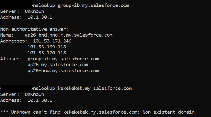 Поддомен Salesforce в коде страницы