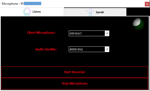 Изображение 22. Раздел Microphone Monitor.