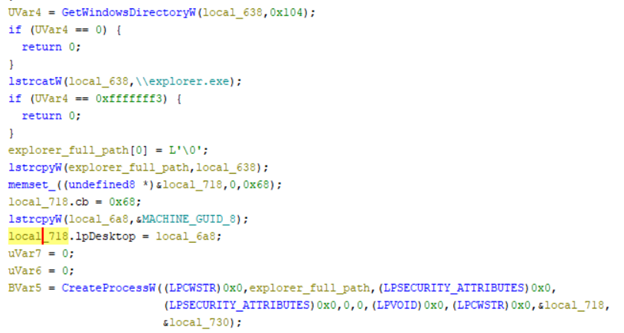 Рисунок 55 — HVNC-команда S2C_HVNC_CMD_START_SHELL